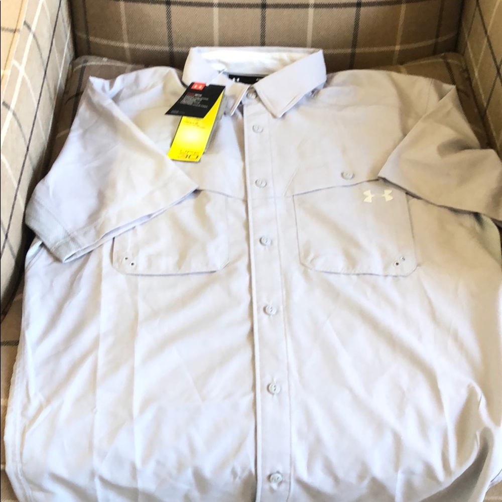 NWT Under Armour Tide Chase button up shirt Sz S